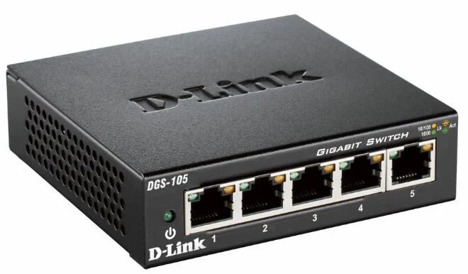 D-Link DGS-105 L2 Gigabit Ethernet Nero