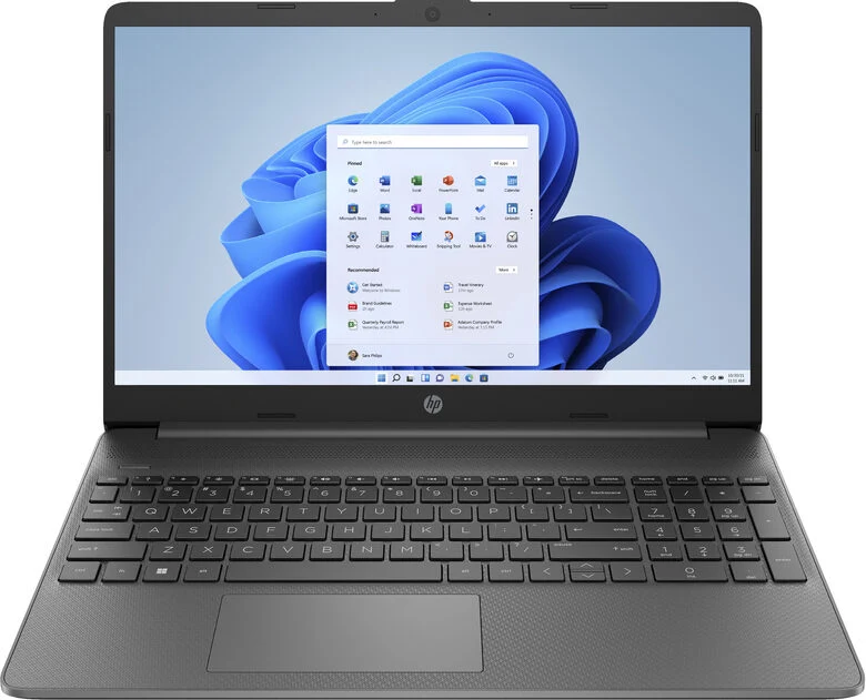 HP 15s-fq5058nl Intel® Core™ i3 i3-1215U Computer portatile 39,6 cm (15.6") Full HD 8 GB DDR4-SDRAM 256 GB SSD Wi-Fi 5 (802.11ac) Windows 11 Home in S mode Grigio