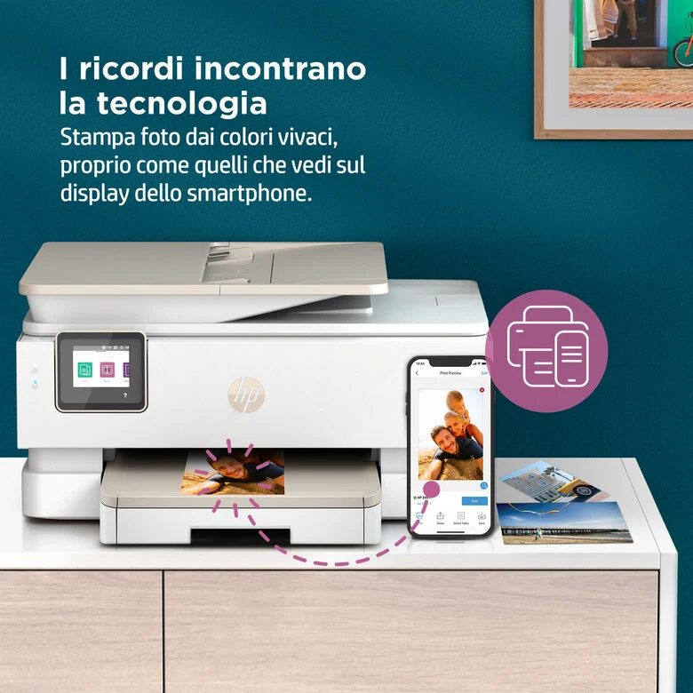 HP ENVY Stampante multifunzione HP Inspire 7924e, Casa, Stampa, copia, scansione, Wireless; HP+; Idonea per HP Instant ink; Alimentatore automatico di documenti