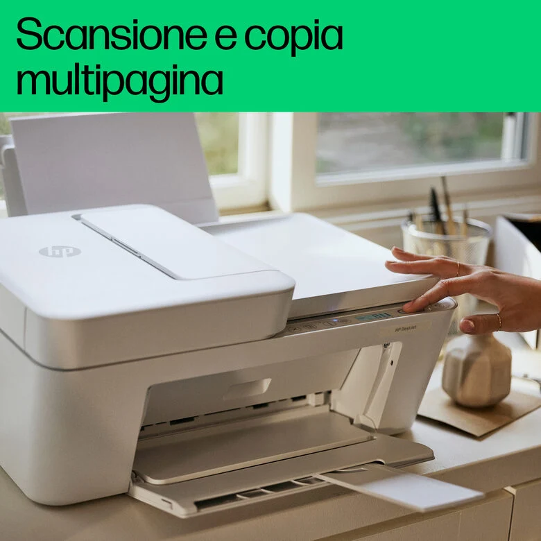 HP DeskJet 4222e Wireless All-in-One Colore Stampante, Instant Ink; Fotocopiatrice, scanner