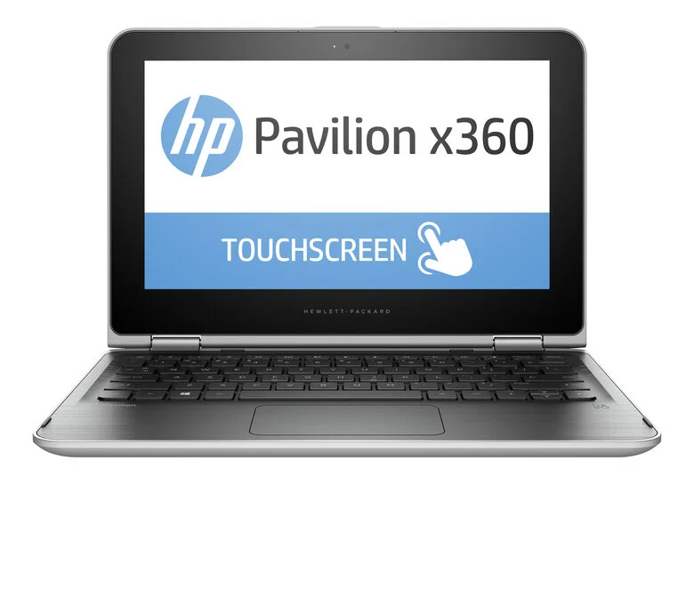 HP Pavilion x360 11-k100nl Computer portatile 29,5 cm (11.6") Touch screen Intel® Pentium® 4 GB DDR3L-SDRAM 500 GB HDD Wi-Fi 5 (802.11ac) Windows 10 Home Grigio, Argento