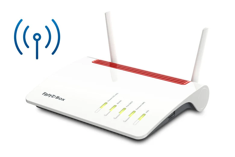 FRITZ!Box Box 6890 LTE router wireless Gigabit Ethernet Dual-band (2.4 GHz/5 GHz) 4G Rosso, Bianco