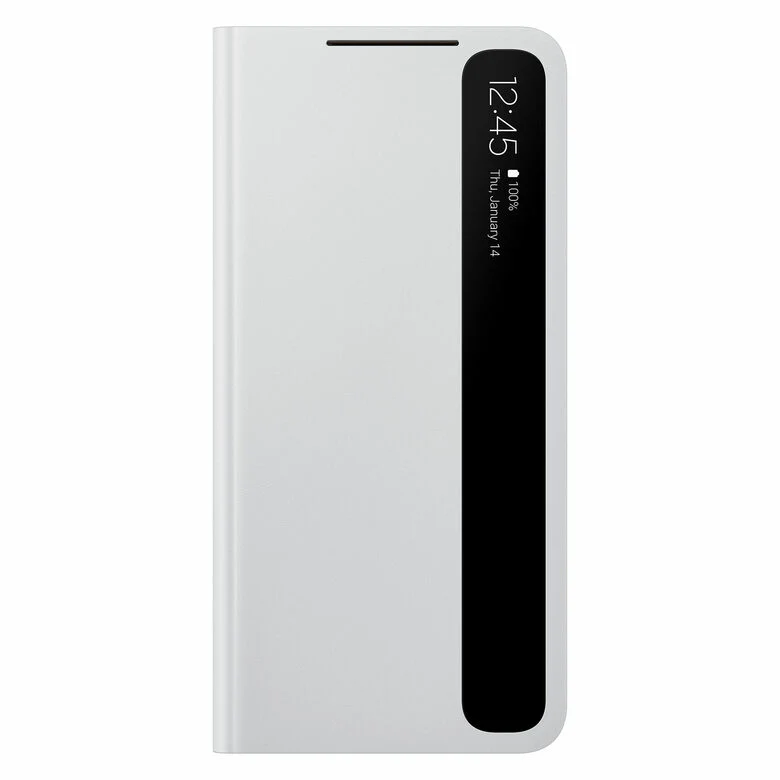 Samsung Clear View Cover per Galaxy S21 5G (2021), Light Gray