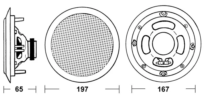 Trevi WM 9230 Coppia Diffusori a Incasso2-vie Bianco Cablato 30 W