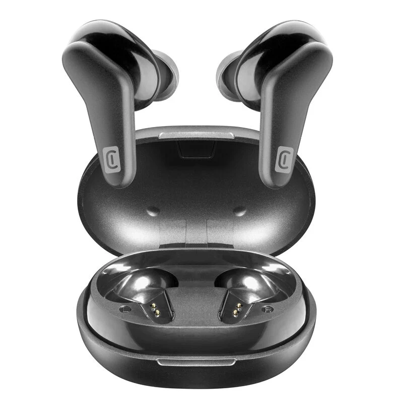 Cellularline HARK Auricolari Bluetooth® stereo senza fili con custodia di ricarica Nero