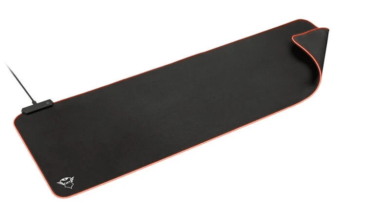 Trust GXT 764 Glide-Flex XXL RGB Tappetino per mouse per gioco da computer Nero