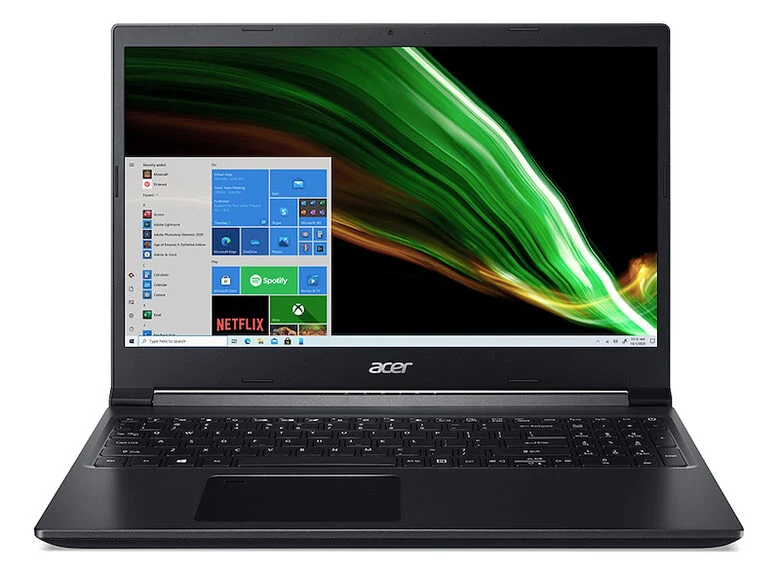Acer Aspire 7 A715-42G-R175 Computer portatile 39,6 cm (15.6") Full HD AMD Ryzen 7 8 GB DDR4-SDRAM 512 GB SSD NVIDIA® GeForce® GTX 1650 Wi-Fi 6 (802.11ax) Windows 10 Home Nero