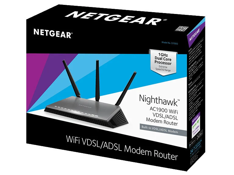 Netgear D7000 router wireless Gigabit Ethernet Dual-band (2.4 GHz/5 GHz) Nero
