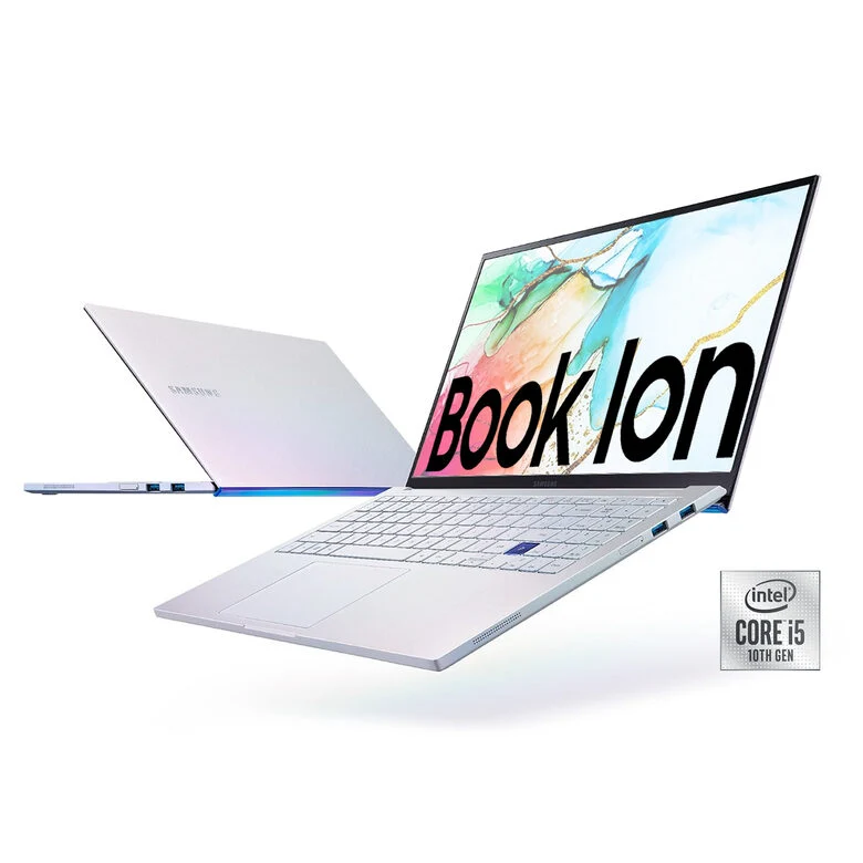 Samsung Galaxy Book Ion 13,3” Aura Silver Intel® Core™ i5 di decima generazione Windows 10 Home Wi-Fi 6 RAM 8GB Memoria 256GB Batteria 69,7Wh Lettore impronte digitali