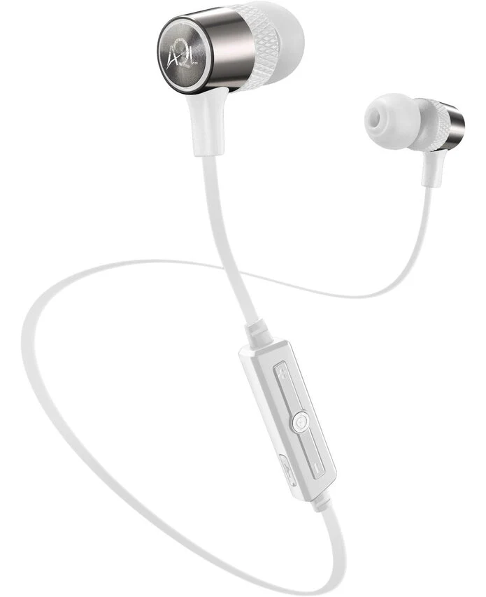 AQL Jungle - Universale Auricolari in-ear Bluetooth® per bassi definiti Bianco