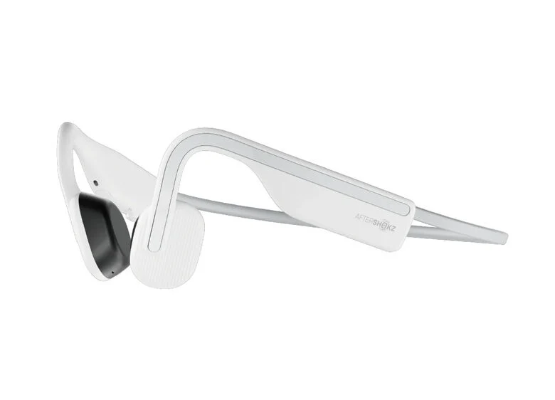 SHOKZ OpenMove Auricolare Wireless A clip, Passanuca Musica e Chiamate USB tipo-C Bluetooth Bianco