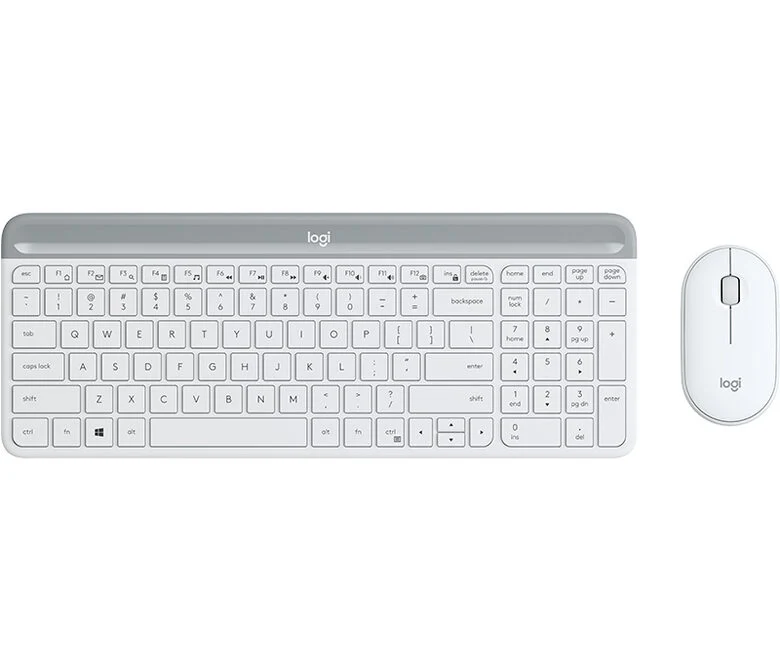 Logitech Slim Wireless Combo MK470 tastiera RF Wireless Italiano Bianco
