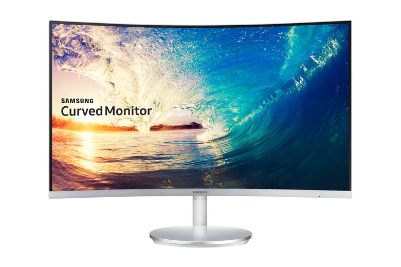 Samsung C27F591FDU 68,6 cm (27") 1920 x 1080 Pixel Full HD LED Argento, Bianco