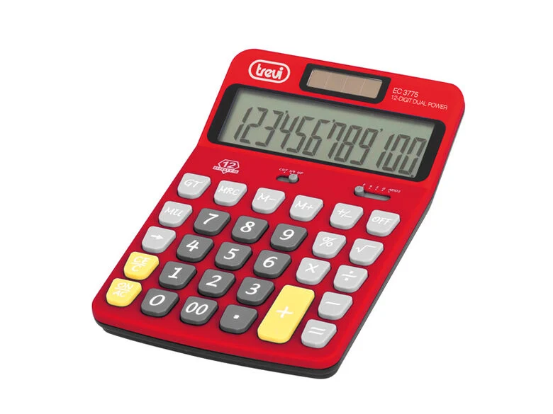Trevi EC 3775 calcolatrice Desktop Calcolatrice finanziaria Rosso