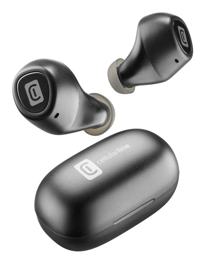Cellularline Blink Auricolari Bluetooth® in-ear con carica batteria portatile con play-time totale fino a 14 ore Nero