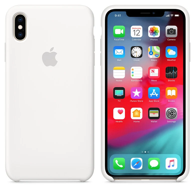 Apple Custodia in silicone per iPhone XS Max - Bianco