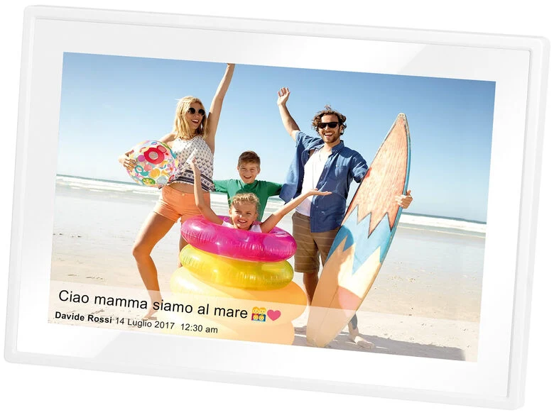 Trevi DPL 2230 cornice per foto digitali Bianco 25,6 cm (10.1") Touch screen Wi-Fi