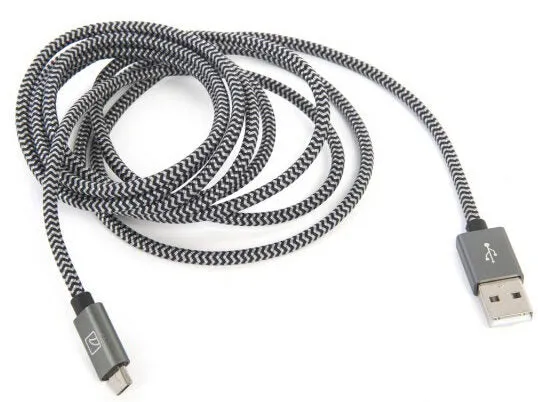 Tucano 2m USB 2.0 cavo USB USB A Micro-USB B Grigio