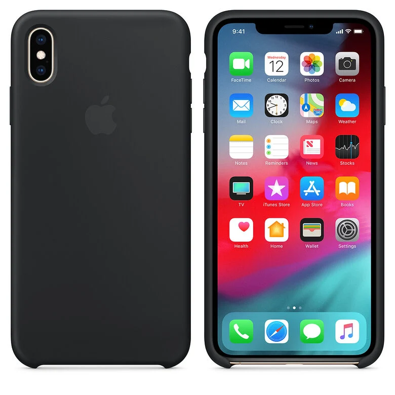 Apple Custodia in silicone per iPhone XS Max - Nero