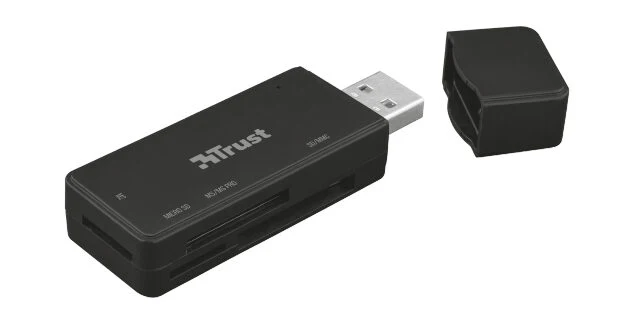 Trust NANGA lettore di schede USB 3.2 Gen 1 (3.1 Gen 1) Type-A Nero