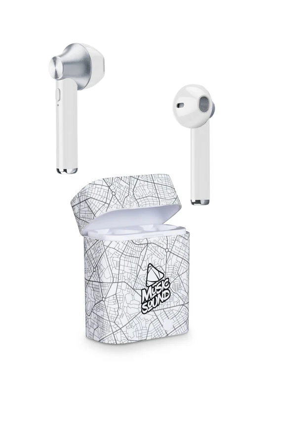 Cellularline AQL True Wireless Bluetooth In-Ear Headset Music Sound weiß1 - Headset - Kabellos Auricolare True Wireless Stereo (TWS) MUSICA Bianco
