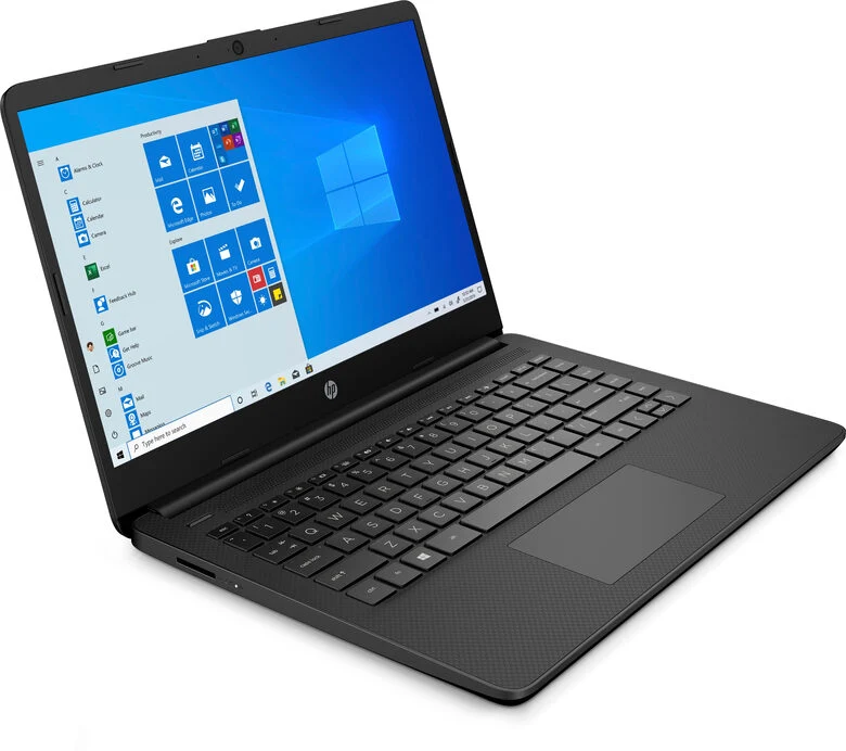 HP 14s-fq0009nl Computer portatile 35,6 cm (14") HD AMD Athlon 4 GB DDR4-SDRAM 256 GB SSD Wi-Fi 5 (802.11ac) Windows 10 Home S Nero