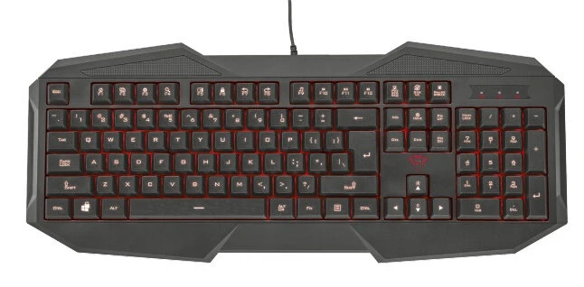 Trust GXT 830 GAMING KEYBOARD IT tastiera USB QWERTY Inglese Nero
