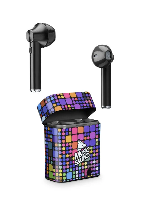 Cellularline AQL True Wireless Bluetooth In-Ear Headset MusicSound schwarz2 - Headset - Kabellos Supporto per cuffie