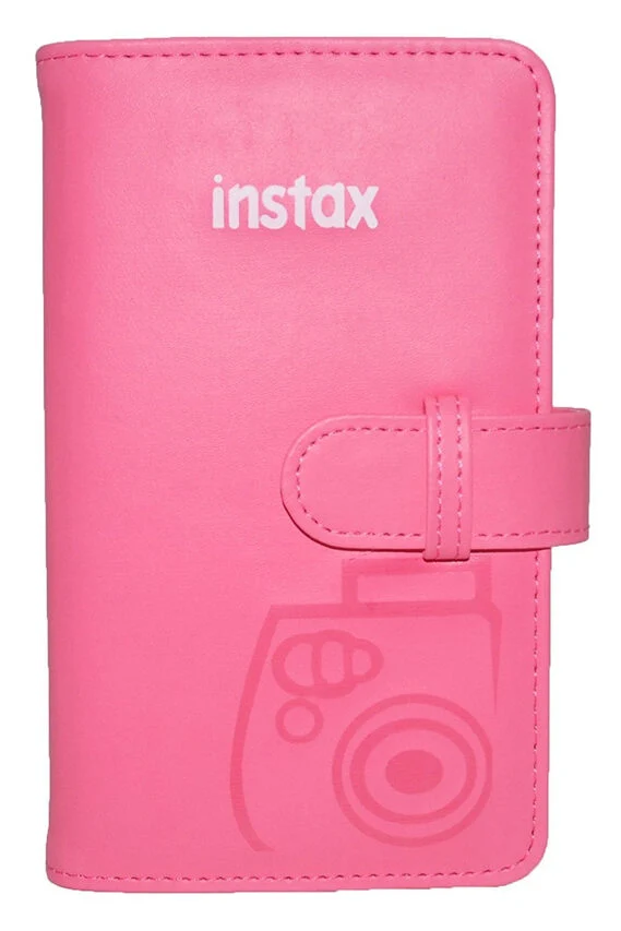 Fujifilm Instax Mini album fotografico e portalistino Rosa