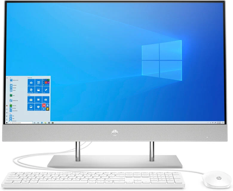 HP 27-dp0007n 68,6 cm (27") 1920 x 1080 Pixel Touch screen AMD Ryzen 3 8 GB DDR4-SDRAM 512 GB SSD PC All-in-one Windows 10 Home Wi-Fi 5 (802.11ac) Argento