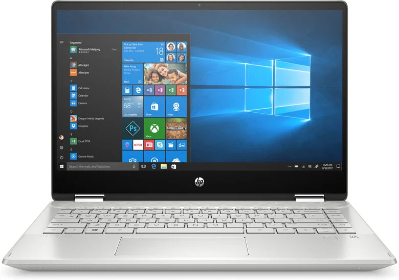 HP Pavilion x360 14-dh1003nl Ibrido (2 in 1) 35,6 cm (14") Touch screen Full HD Intel® Core™ i3 di decima generazione 8 GB DDR4-SDRAM 256 GB SSD Wi-Fi 5 (802.11ac) Windows 10 Home Argento