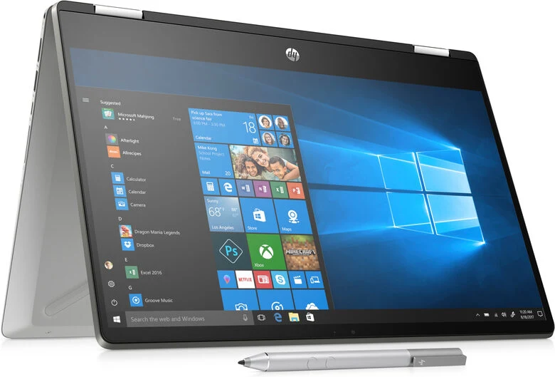 HP Pavilion x360 14-dh1003nl Ibrido (2 in 1) 35,6 cm (14") Touch screen Full HD Intel® Core™ i3 di decima generazione 8 GB DDR4-SDRAM 256 GB SSD Wi-Fi 5 (802.11ac) Windows 10 Home Argento