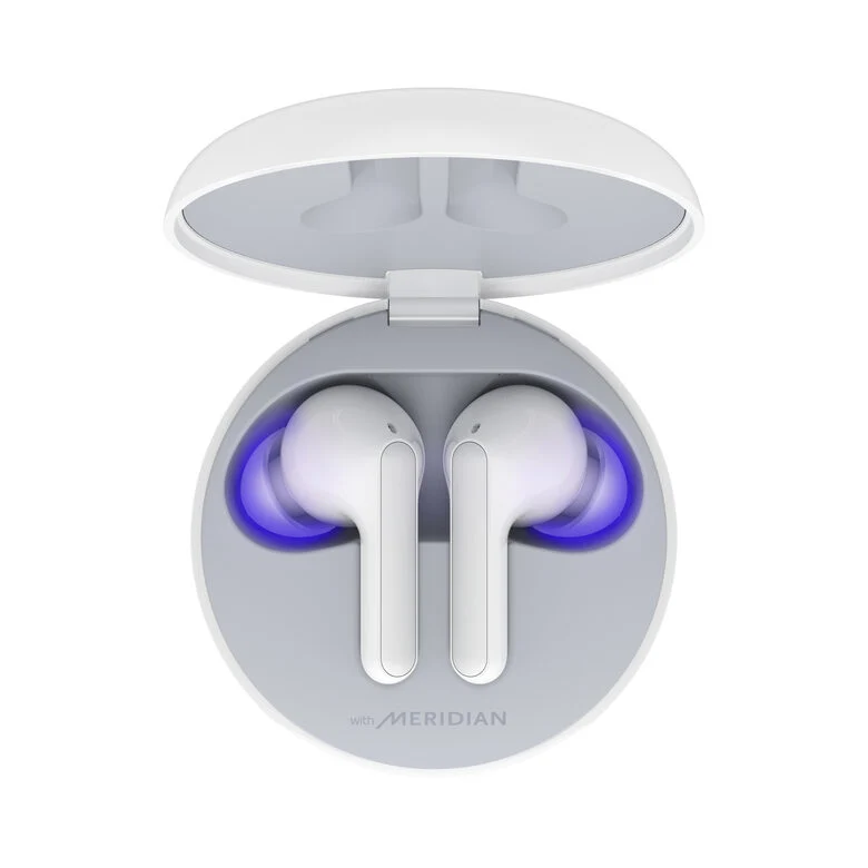 LG TONE Free FN6 White Cuffie Bluetooth True Wireless con custodia UVnano