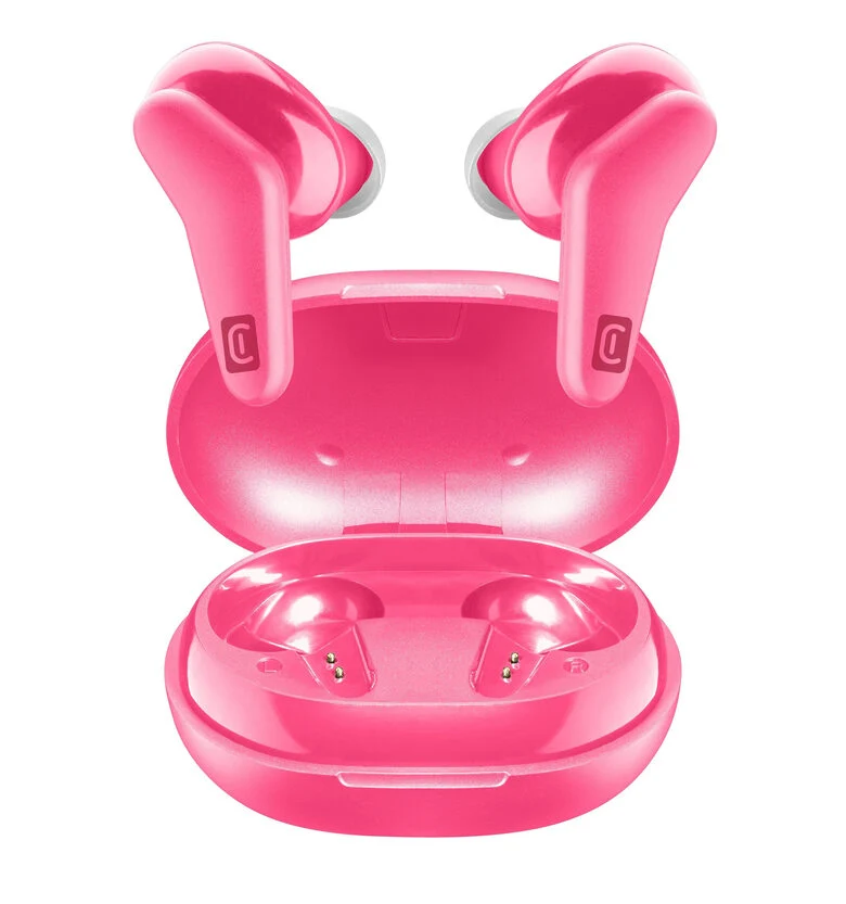 Cellularline HARK Auricolari Bluetooth® stereo senza fili con custodia di ricarica Rosa