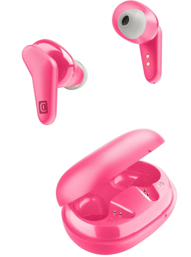 Cellularline HARK Auricolari Bluetooth® stereo senza fili con custodia di ricarica Rosa