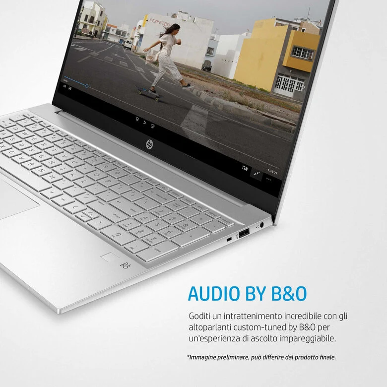 HP Pavilion 15-eh0009nl Computer portatile 39,6 cm (15.6") Full HD AMD Ryzen 7 16 GB DDR4-SDRAM 512 GB SSD Wi-Fi 5 (802.11ac) Windows 10 Home Argento
