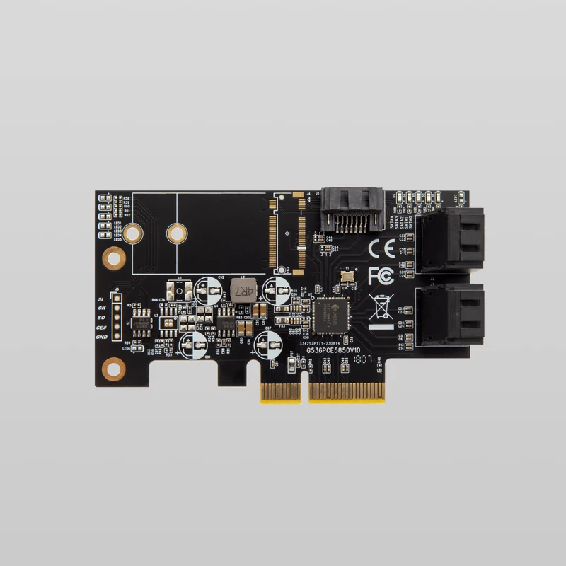 PCIe to 5 Port SATA III Adapter JMB585 Chipset