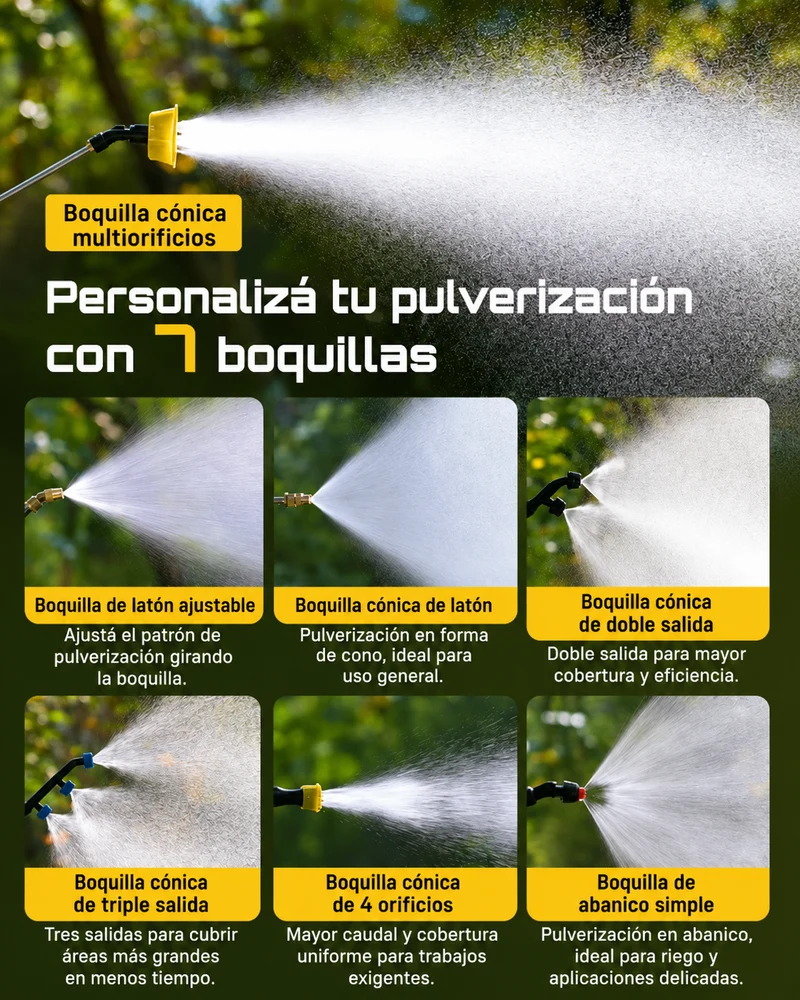 Mochila Pulverizador a batería para riego o fumigación SEESII