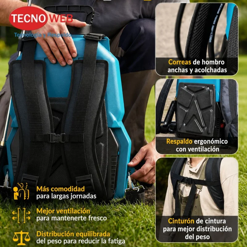 Mochila Pulverizador a batería para riego o fumigación SEESII