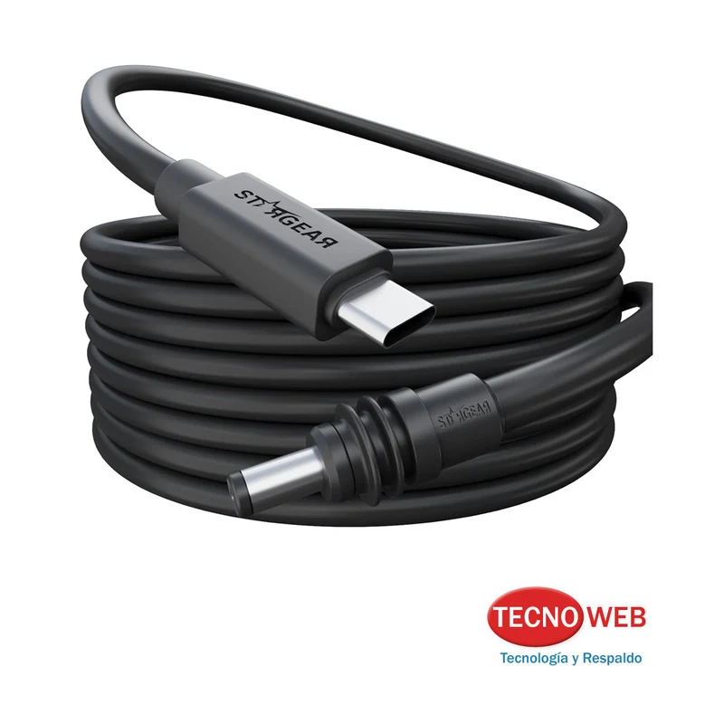 Cable de Alimentación 2 Mts Antenas Starlink Mini USB-C a DC 18AWG 140W