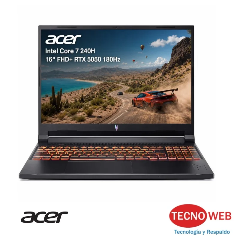 Notebook Gamer Acer Nitro V Core 7 RTX 5050 Ram 16 GB SSD 512 GB 16"
