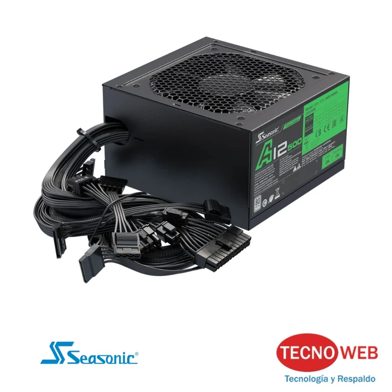 Fuente de Poder Seasonic A12-500 500W 80 Plus