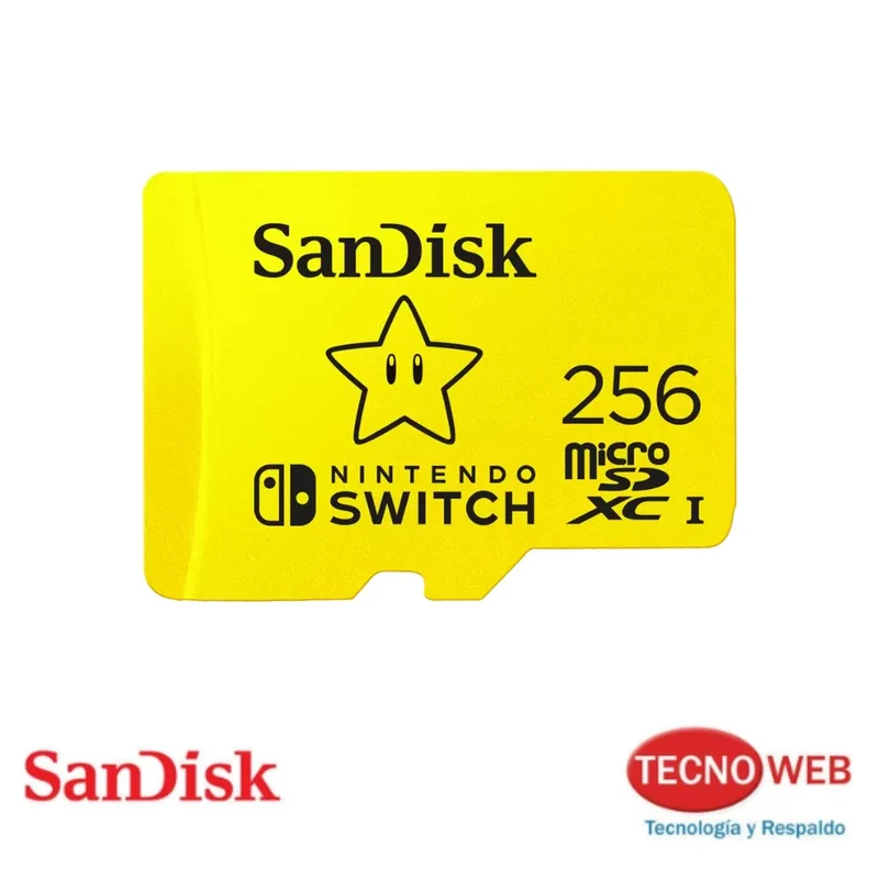 Memoria Micro SD Sandisk 256 GB para Nintendo Switch