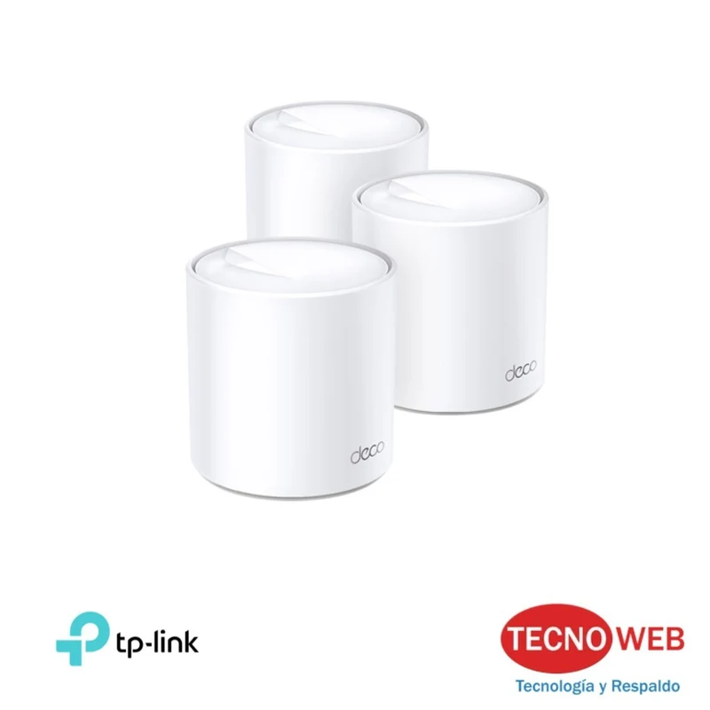 Router Wifi Mesh 3 Unidades Tp-link Deco x10 Ax1500 Dual Band