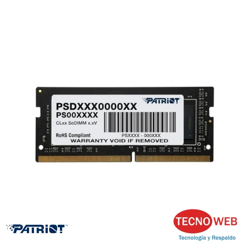Memoria RAM Sodimm DDR4 16GB 3200Mhz Patriot