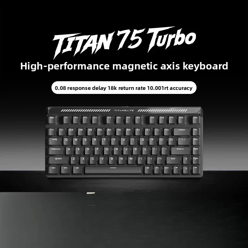 MADLIONS TITAN75 Turbo Magnetic Switch Gaming Keyboard Hot Swappable PBT Keycaps 8K