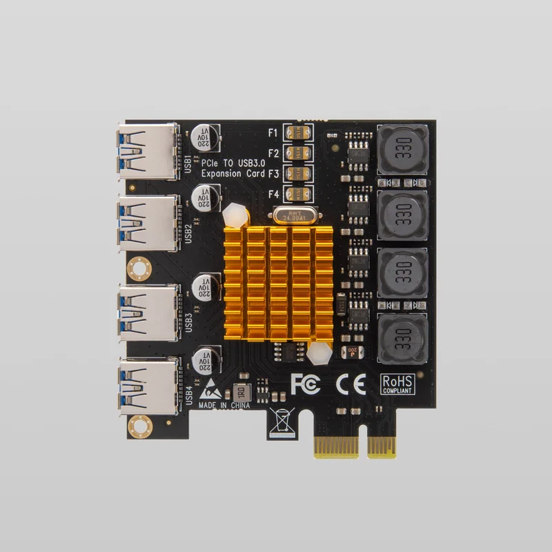 PCIe to 4 Channel USB Adapter