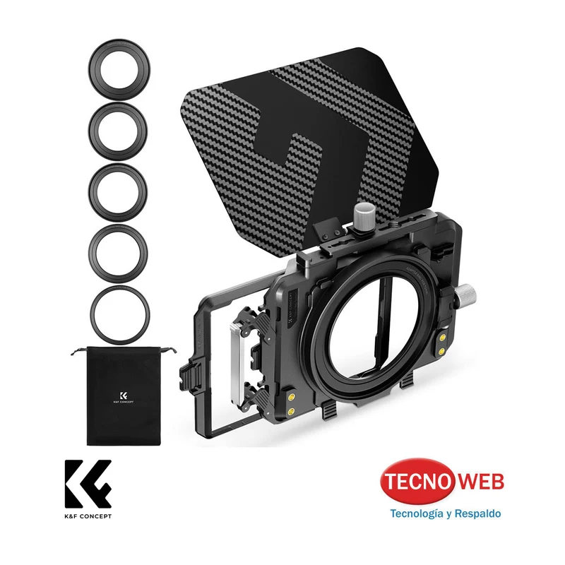 Matte Box para Filtros con Adaptadores 67 72 77 82 95 mm K&F
