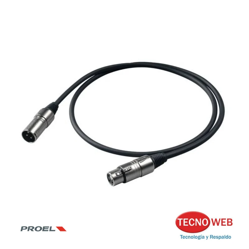 Cable para Micrófonos XLR Canon Macho Hembra de 3 Mts