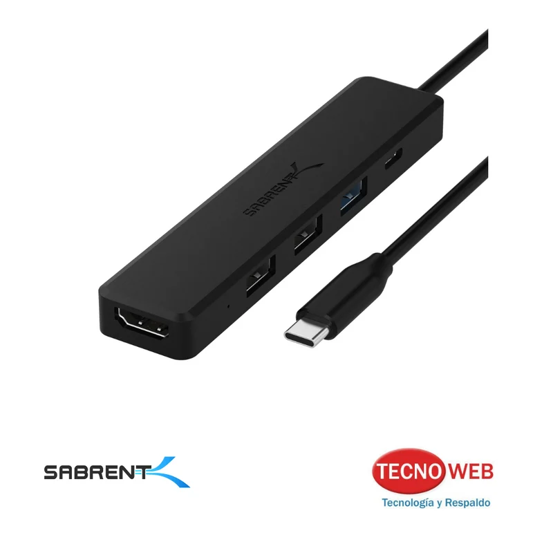 Hub USB-C de 5 puertos USB HDMI 4k USB C Sabrent